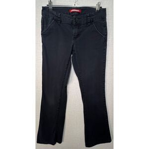 Juniors Union Bay Black Midrise Basic Bootcut Casual Pants